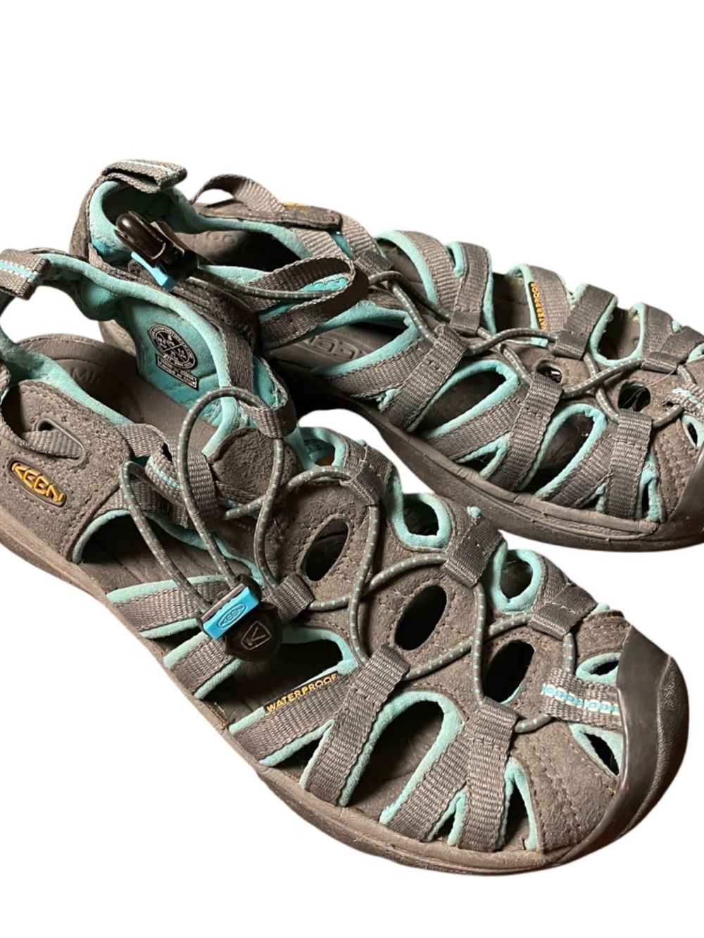 Keen Women's Gray and Aqua Outdoor Sport Sandals size 8